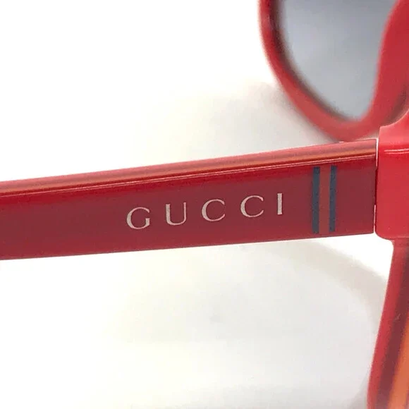 Gucci Kids Sunglasses GG5005/C/S KP5JJ Shiny Red Frames Gray Gradient Lenses - Picture 4 of 14
